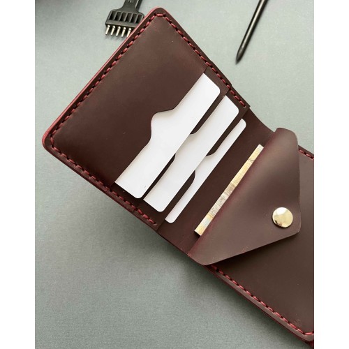 Гаманець "Туреччина" з натуральної шкіри бордовий (в подарунковому пакуванні) Гаманець "Туреччина" з натуральної шкіри бордовий (в подарунковому пакуванні)