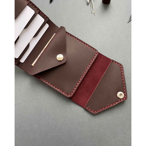 Гаманець "Туреччина" з натуральної шкіри бордовий (в подарунковому пакуванні) Гаманець "Туреччина" з натуральної шкіри бордовий (в подарунковому пакуванні)